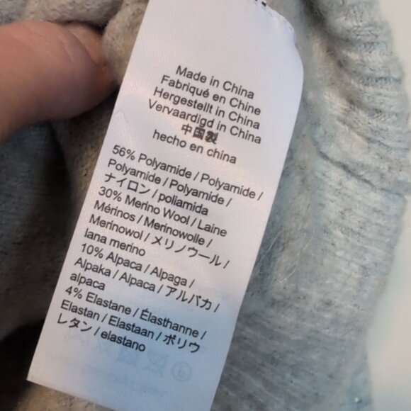 J Crew Gemstone Sweater in Supersoft Yarn, Charcoal Heather Grey, Size M - Picture 9 of 9